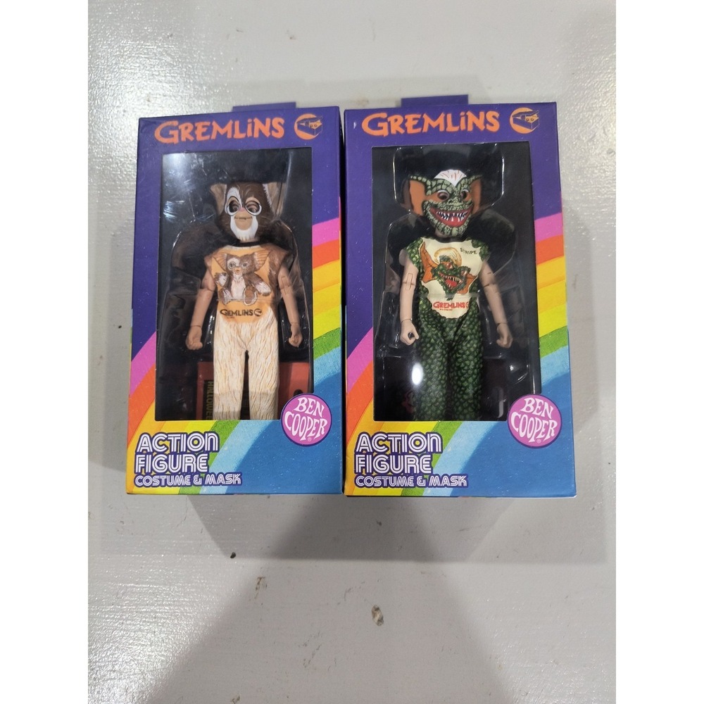 NECA Ben Cooper GREMLINS GIZMO & STRIPE 5.5" Figure Costume & Mask NEW Series 3